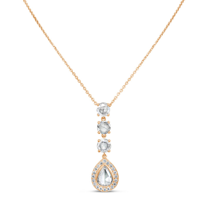 Pear-Shaped Three Stone Necklace - Pasha Fine Jewelry