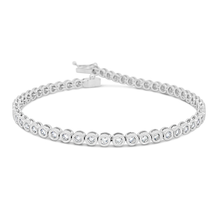 Bezel Set Tennis Bracelet