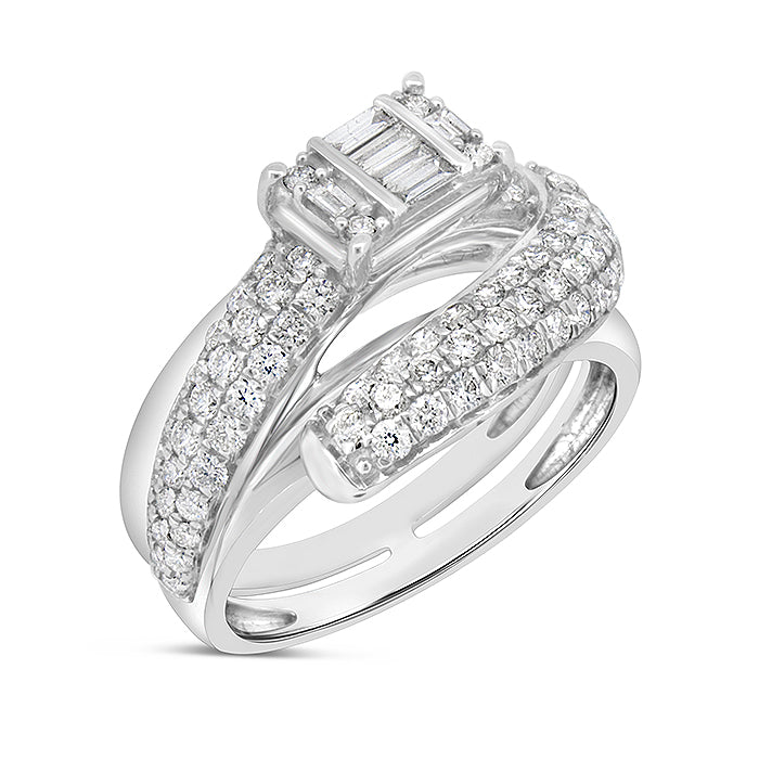 Spiral Diamond Ring