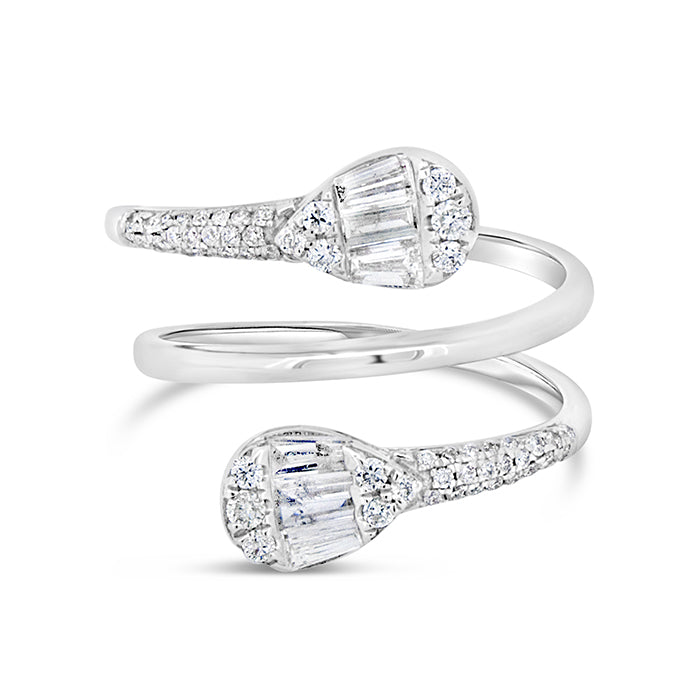 Spiral Diamond Ring