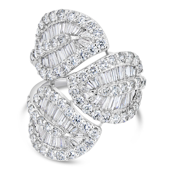 Leaf Diamond Ring