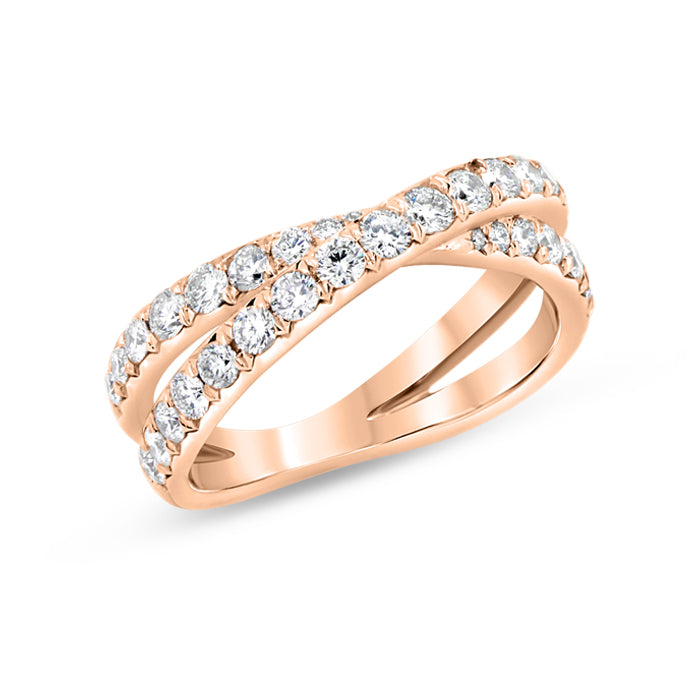 Criss Cross Diamond Ring