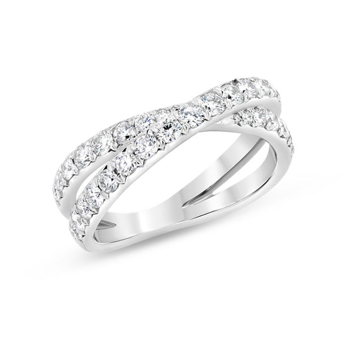 Criss Cross Diamond Ring