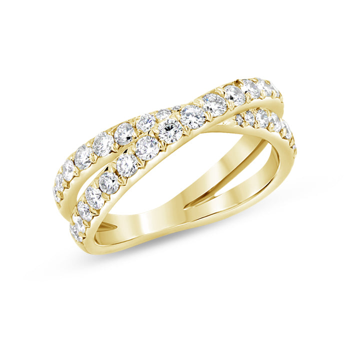 Criss Cross Diamond Ring