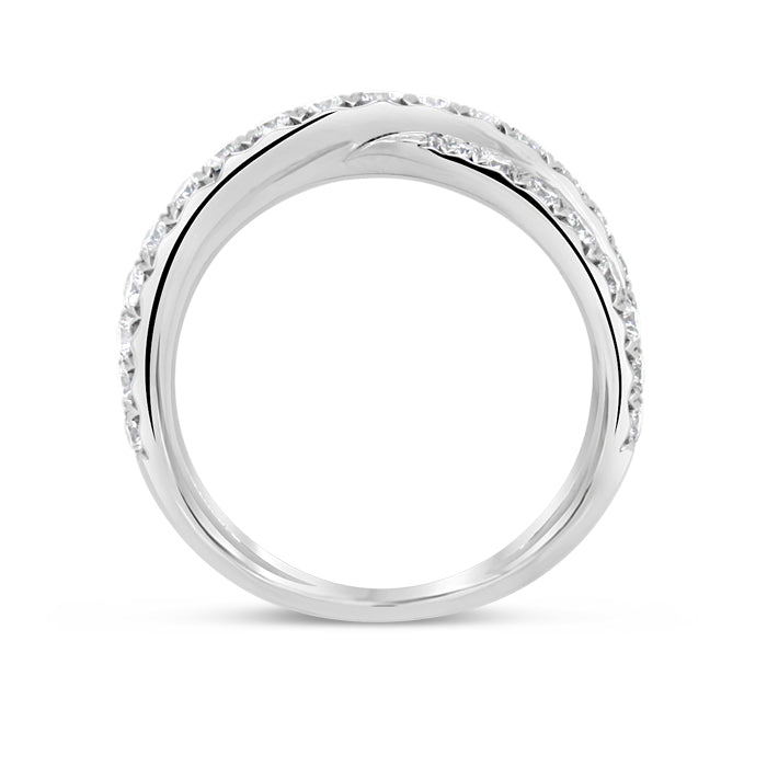 Criss Cross Diamond Ring