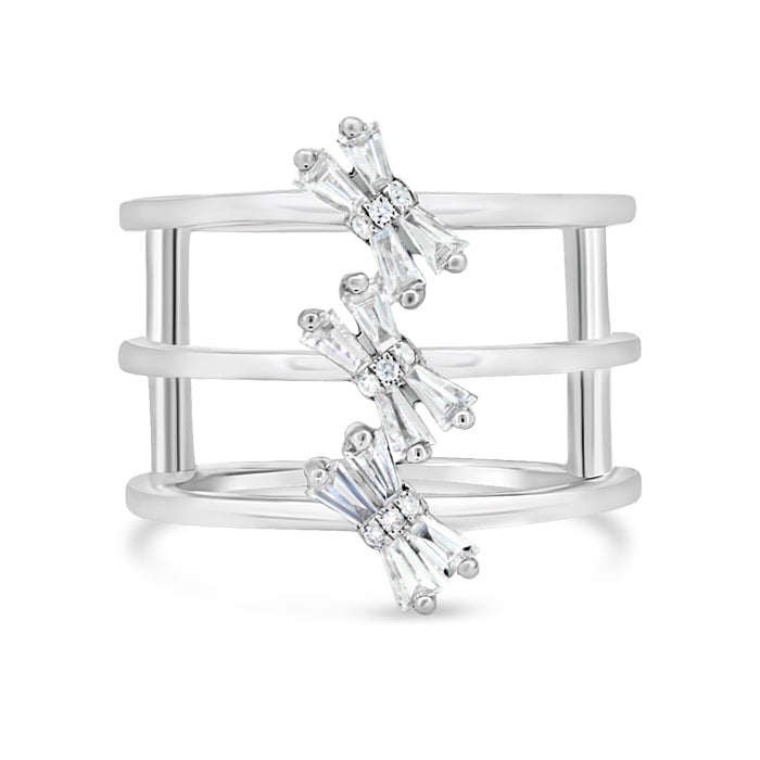 Dragonfly Baguette Diamond Ring