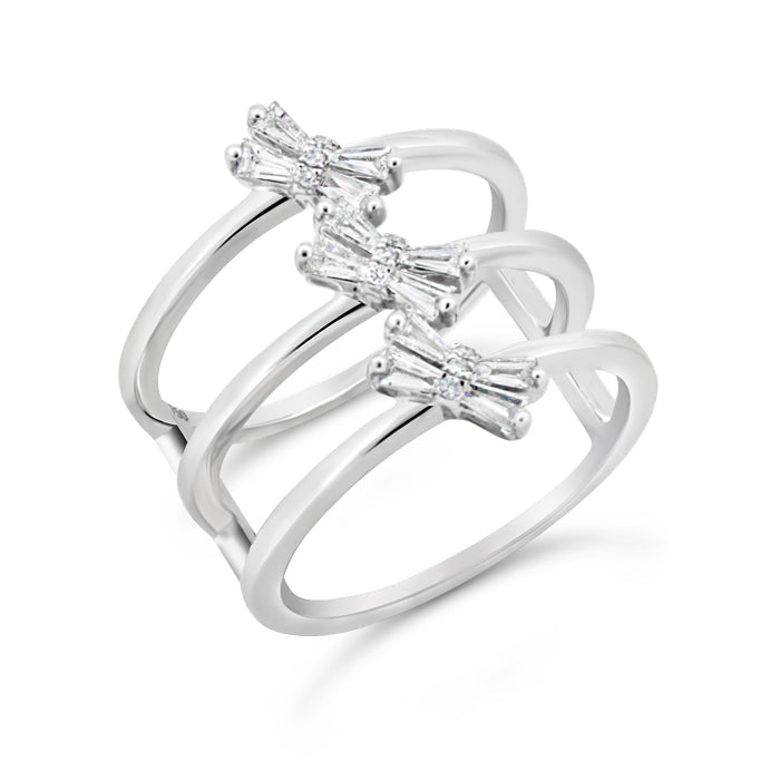 Dragonfly Baguette Diamond Ring