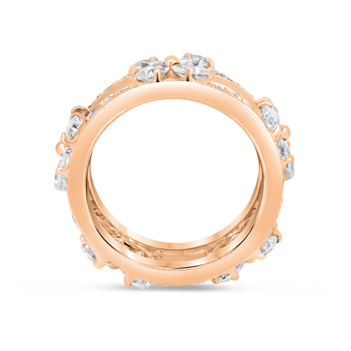 Pear Flower Diamond Ring