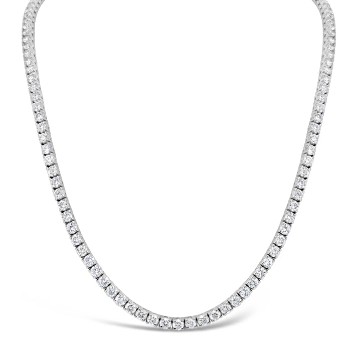 Thin Diamond Tennis Necklace - Pasha Fine Jewelry