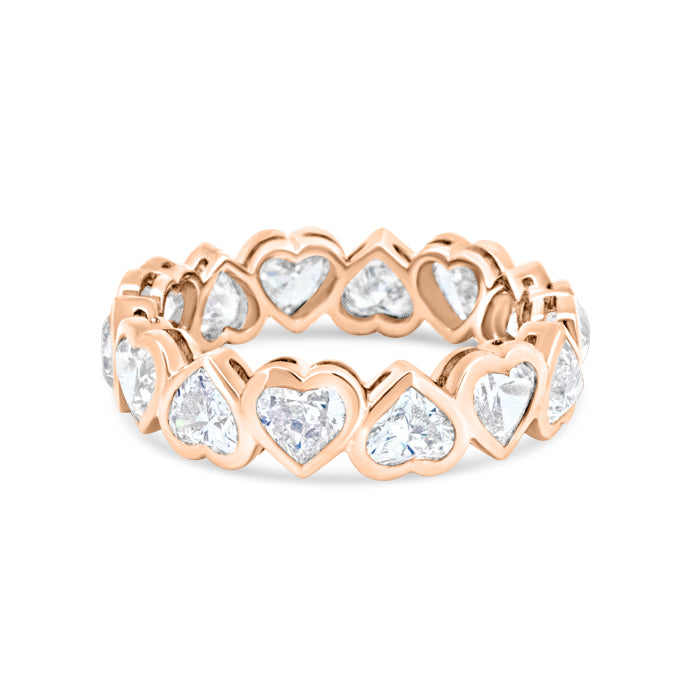 Bezel Heart Shaped Eternity