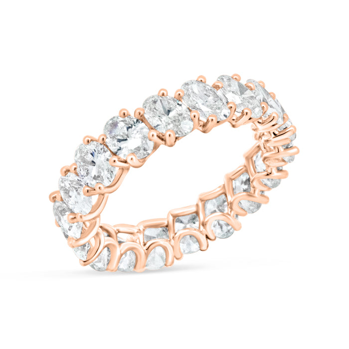 Slanted Oval Eternity Band