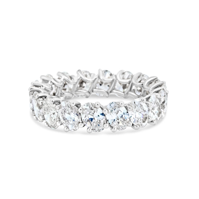Slanted Oval Eternity Band