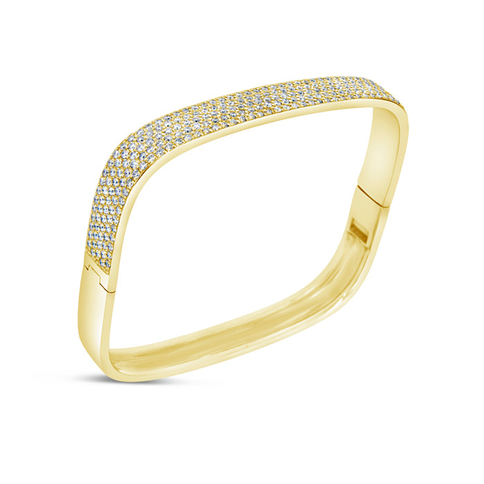 Pavé Square Shape Bangle - Main Image