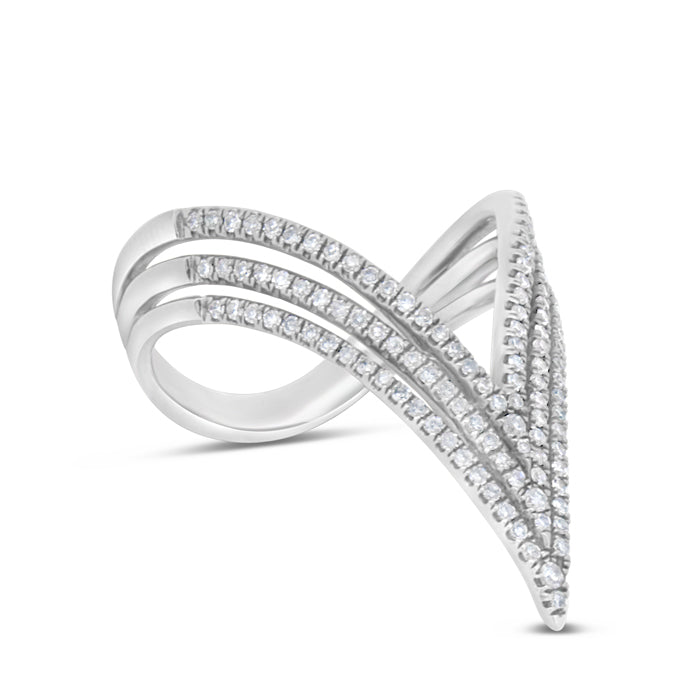 Open Triangle Diamond Ring - Pasha Fine Jewelry