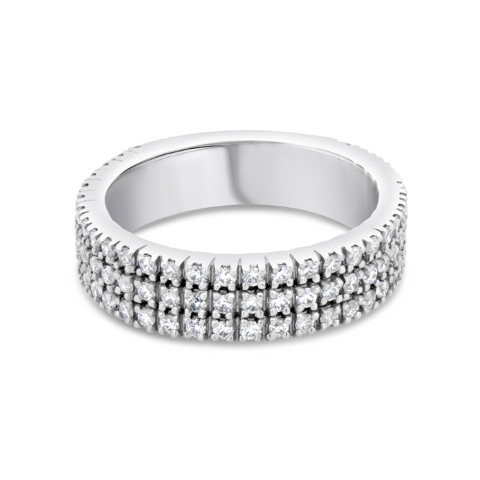 3 Row Diamond Ring - Pasha Fine Jewelry