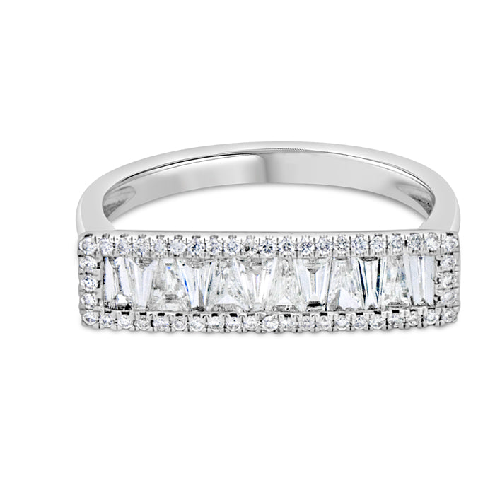 Baguette + Pavé Rectangle Ring