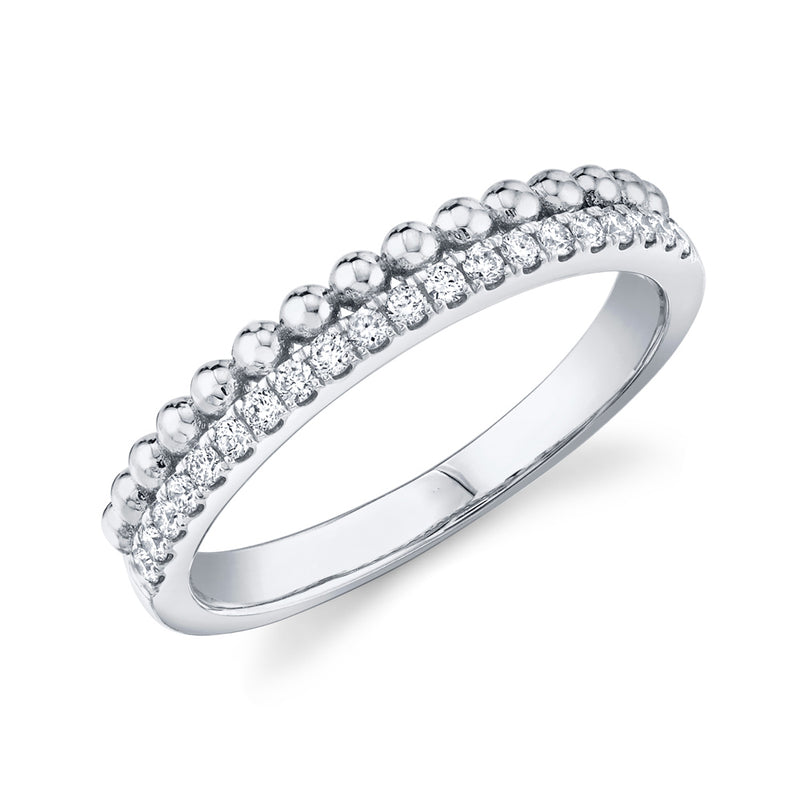 Diamonds and Beaded Ring - Pasha Fine Jewelry