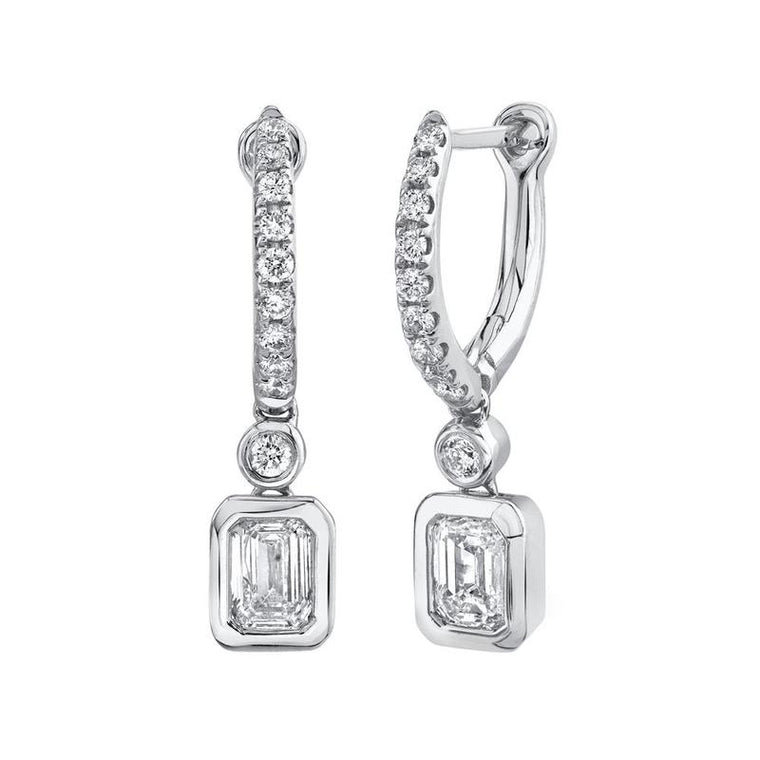 Diamond Emerald Earring - Pasha Fine Jewelry