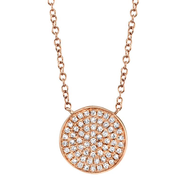 Pave Circle Necklace - Pasha Fine Jewelry