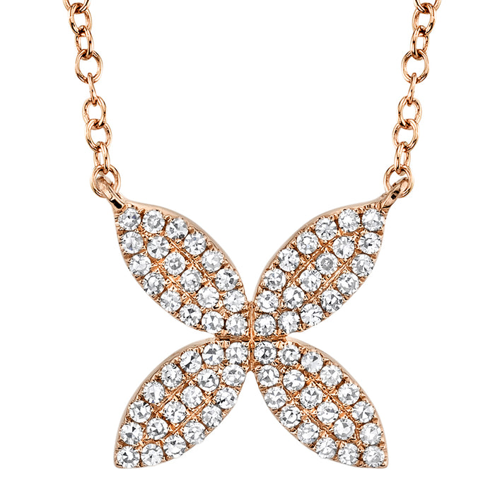 Diamond Flower Necklace - Pasha Fine Jewelry