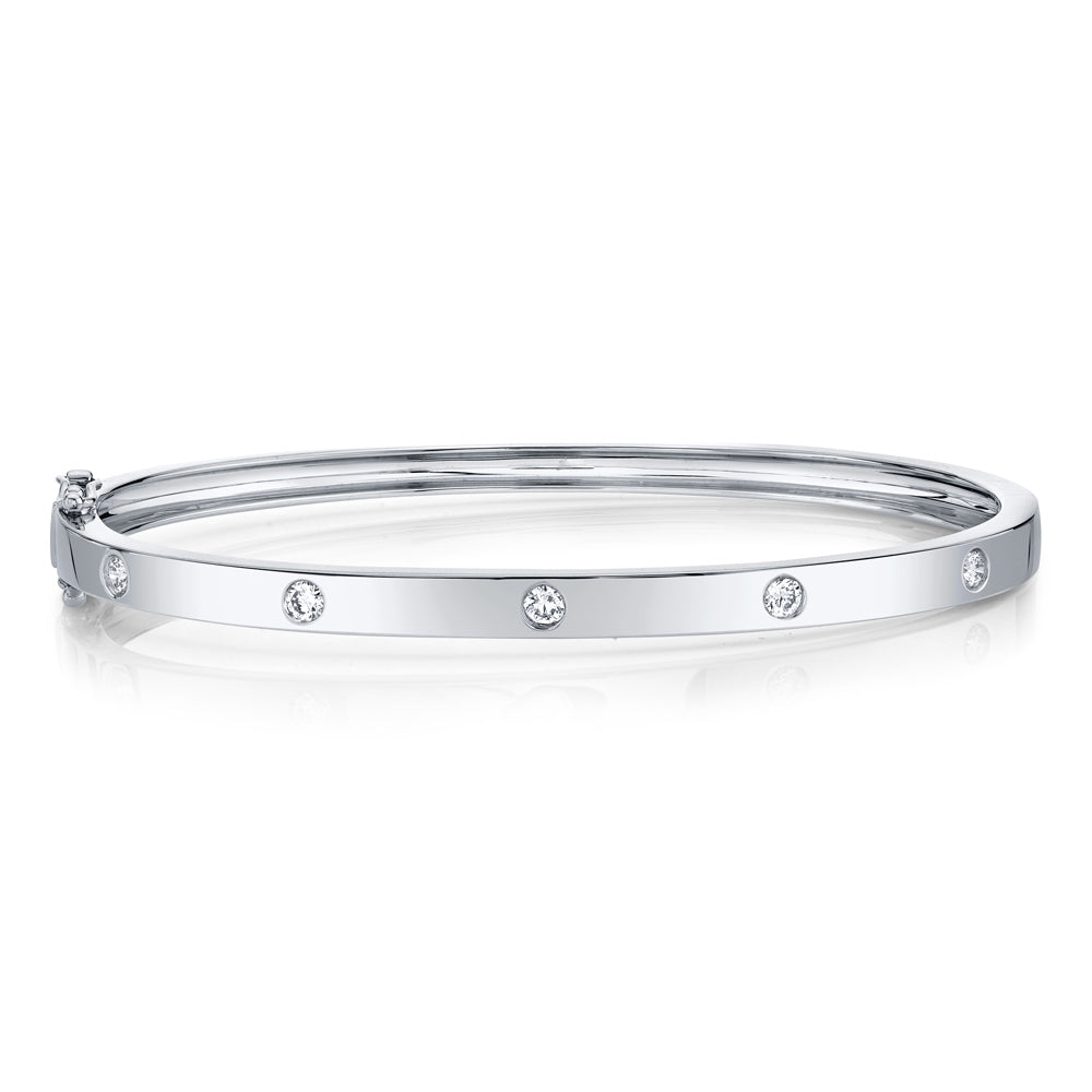 5 Stone Bangle - Pasha Fine Jewelry