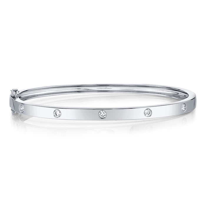 5 Stone Bangle - Pasha Fine Jewelry