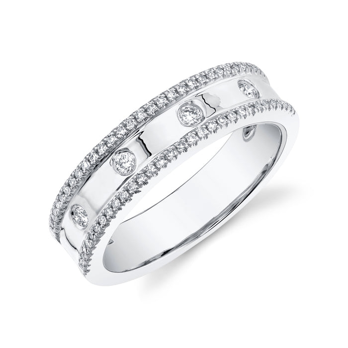 2 Row Diamond Band - Pasha Fine Jewelry