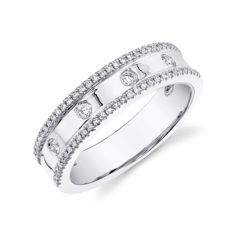 2 Row Diamond Band - Pasha Fine Jewelry