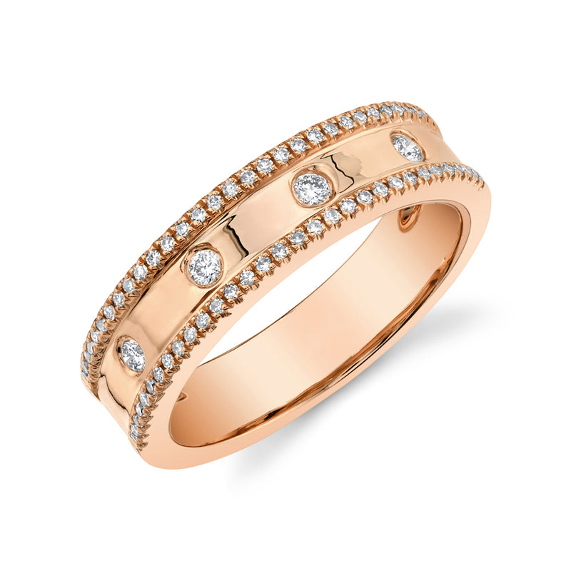 2 Row Diamond Band - Pasha Fine Jewelry