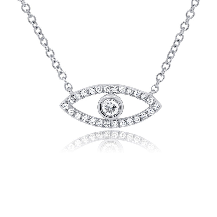 Diamond Evil Eye Pendant - Pasha Fine Jewelry