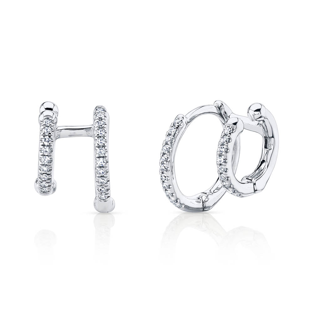 Double Huggie Cuff - Pasha Fine Jewelry