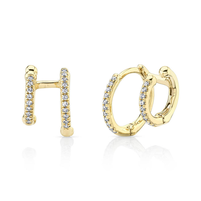 Double Huggie Cuff - Pasha Fine Jewelry