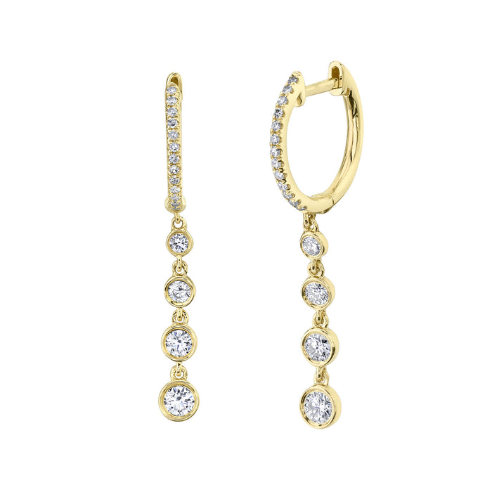 Huggie Droplet Earrings - Pasha Fine Jewelry