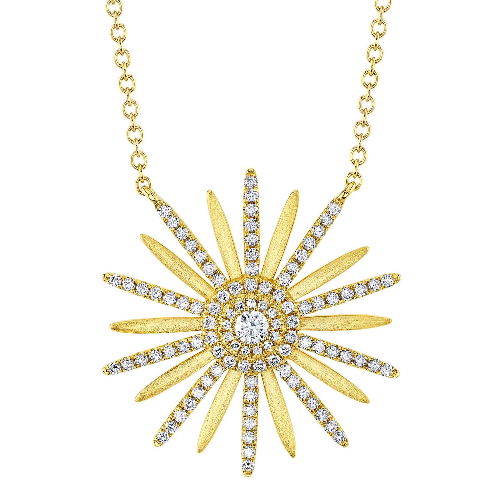 Diamond Flower Necklace - Pasha Fine Jewelry