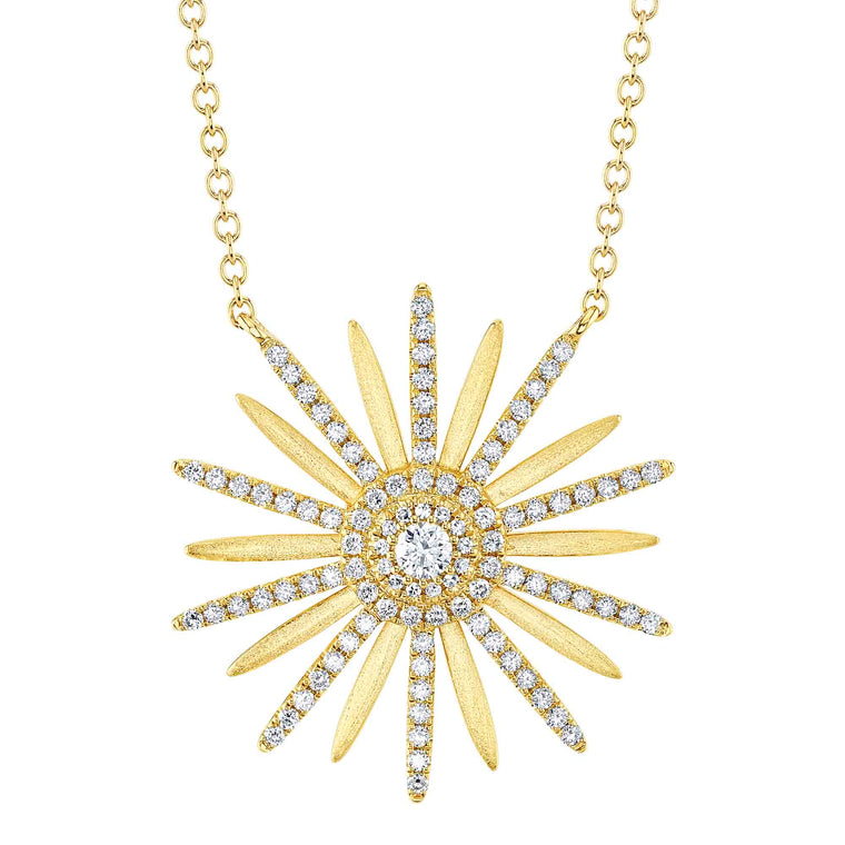 Diamond Flower Necklace