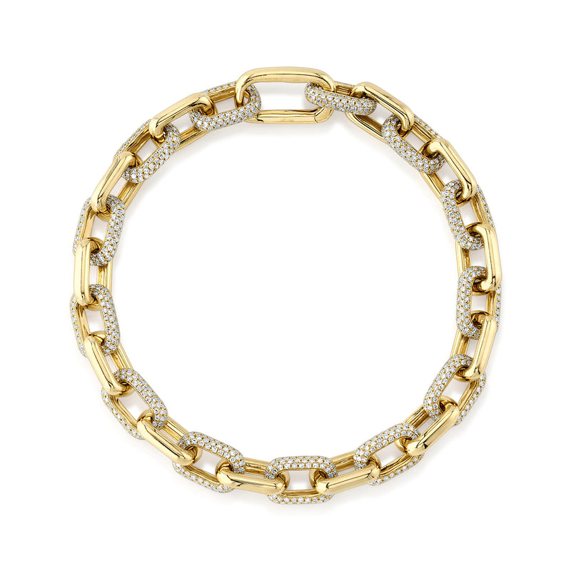 Chain Link with Diamonds Bracelet - Pasha Fine Jewelry