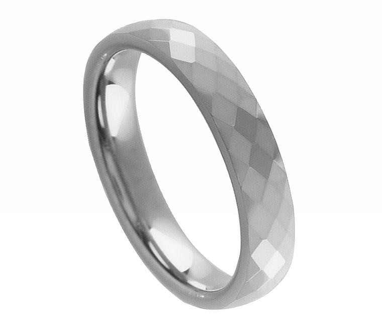 Faceted Domed Shaped Ring