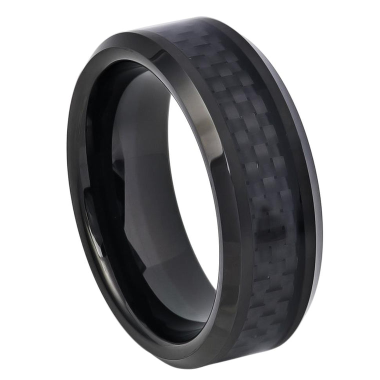 Black Tungsten with Carbon Fiber Inlay