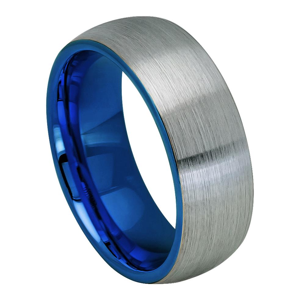 Tungsten with Blue Sleeve - Pasha Fine Jewelry