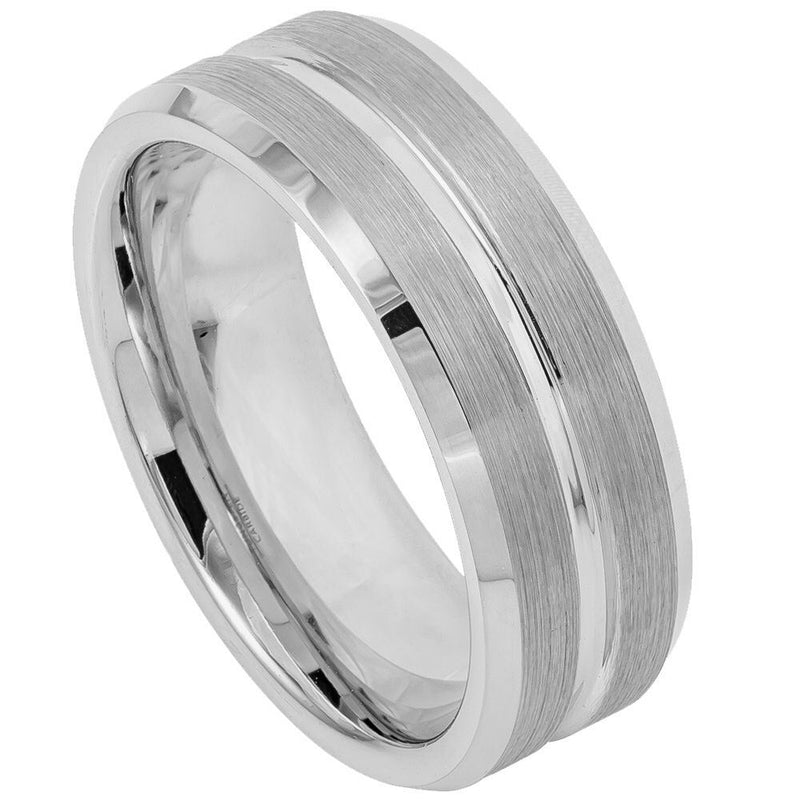 Brushed With Single Groove - Pasha Fine Jewelry