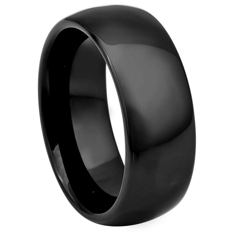 Black Tungsten Domed
