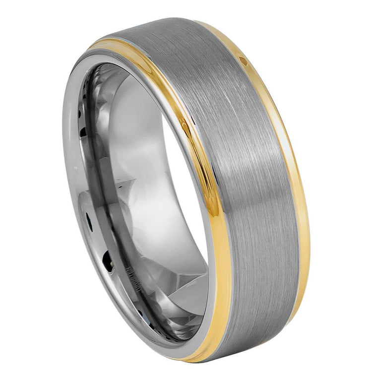 Brushed Center Yellow Edges