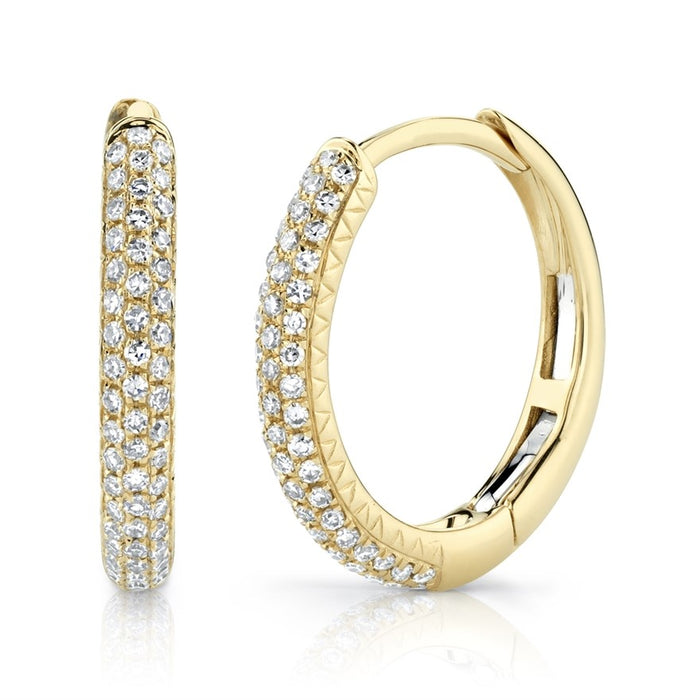 Micro Pave Hoops - Pasha Fine Jewelry