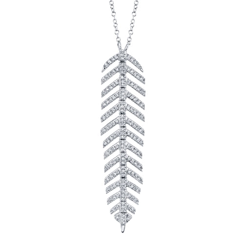 Feather Necklace - Pasha Fine Jewelry