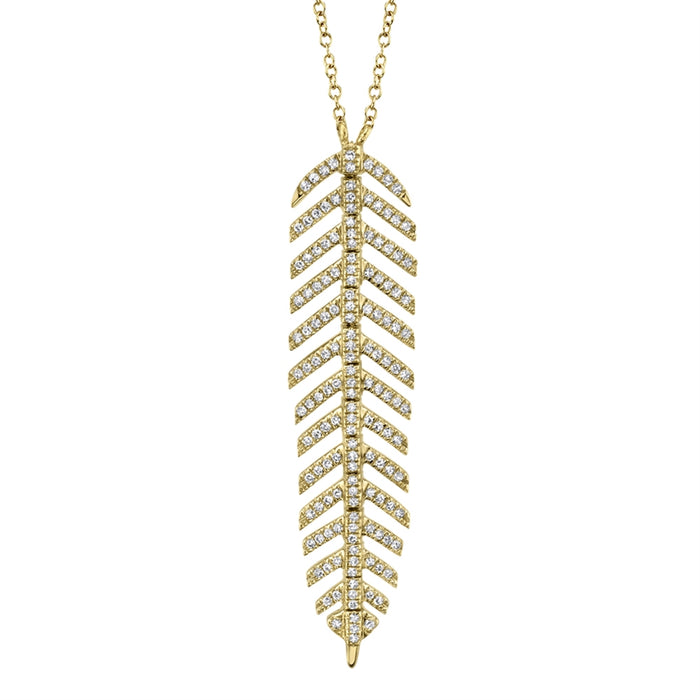 Feather Necklace - Pasha Fine Jewelry