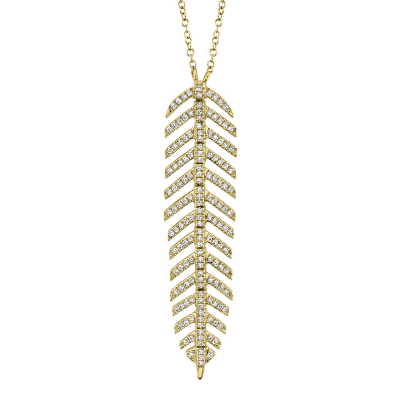 Feather Necklace - Pasha Fine Jewelry