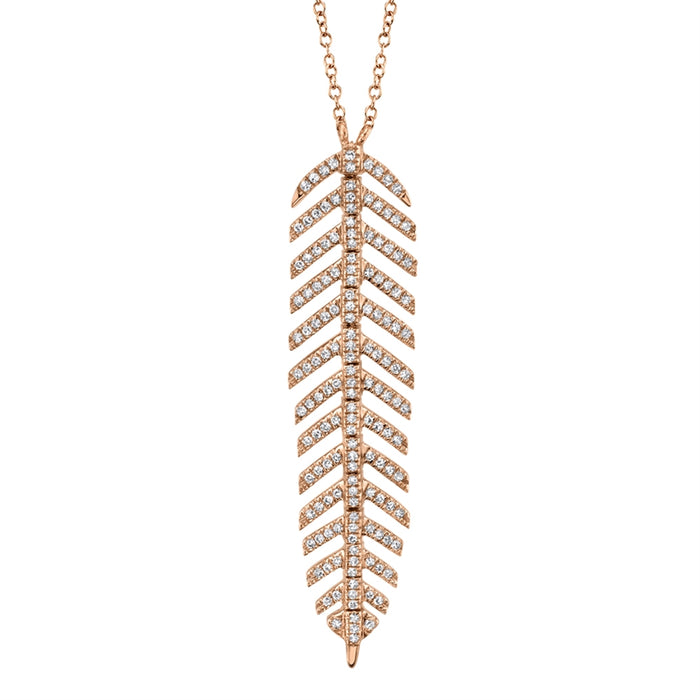 Feather Necklace - Pasha Fine Jewelry