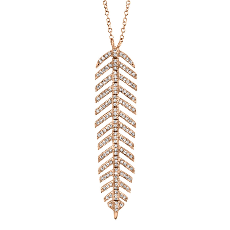 Feather Necklace - Pasha Fine Jewelry