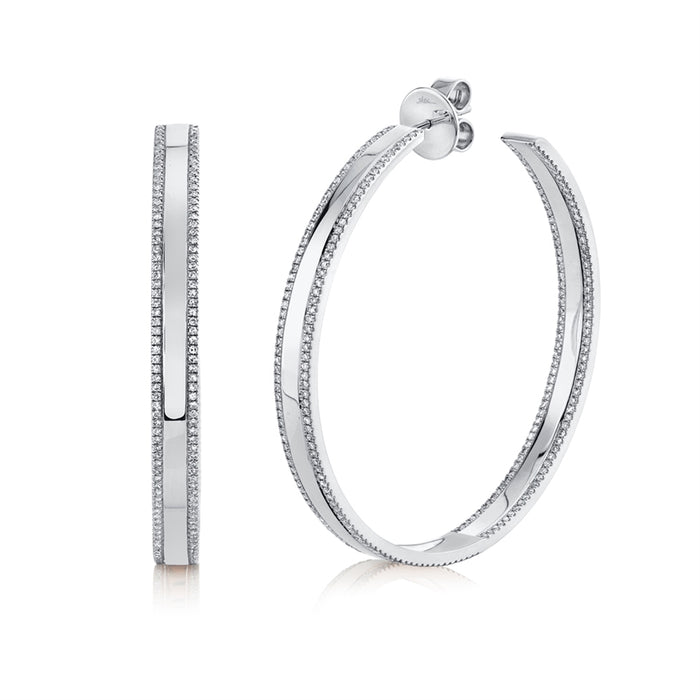 Bar Hoops - Pasha Fine Jewelry