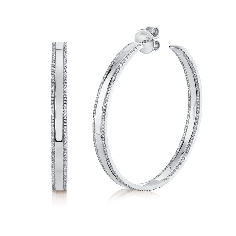 Bar Hoops - Pasha Fine Jewelry